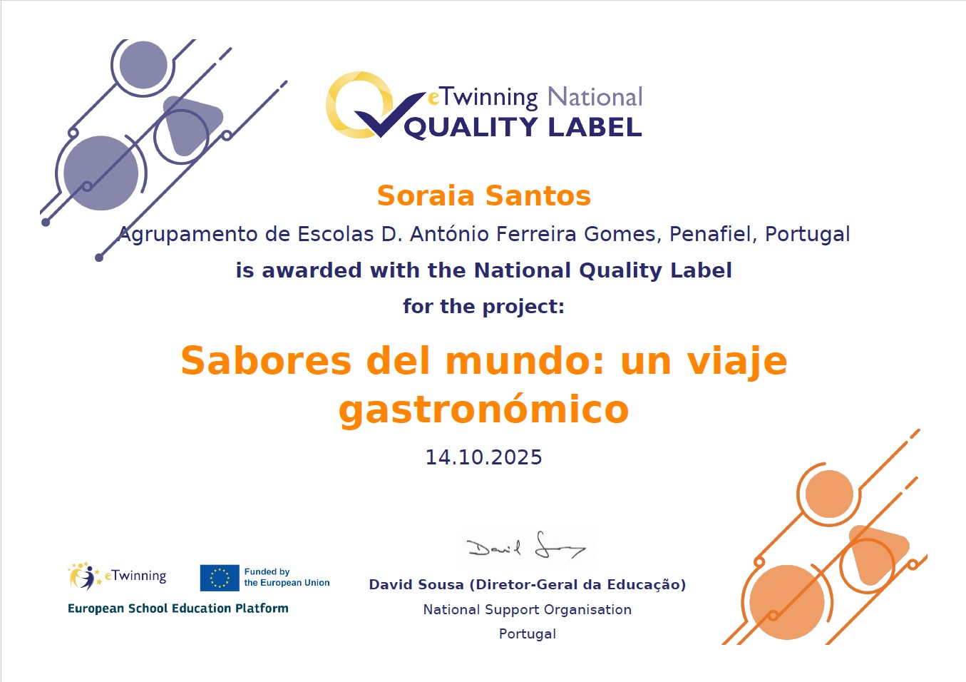 Captura de ecrã eTwinning 1