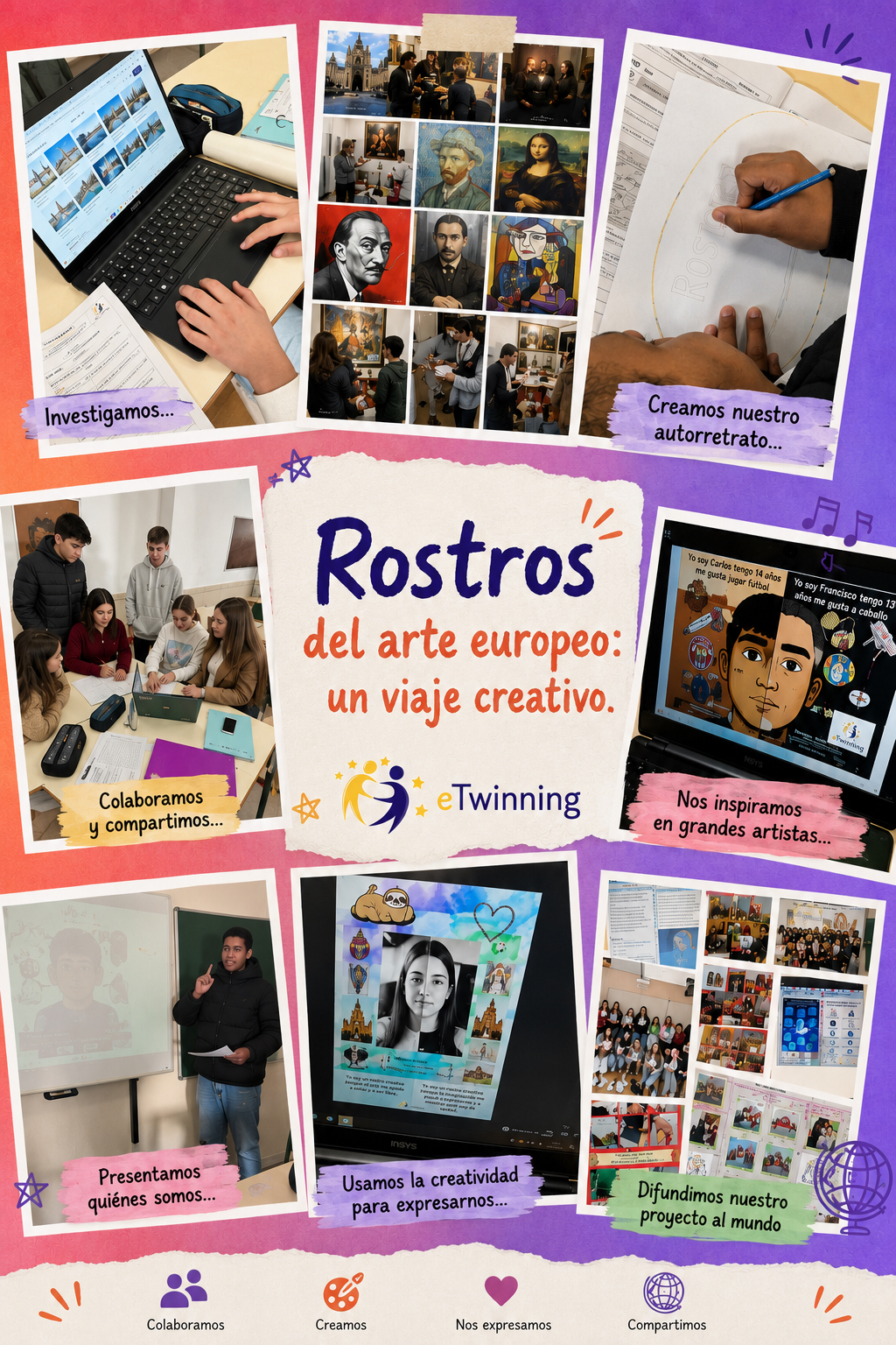 Encerramento do projeto eTwinning Rostros del Arte Europeo