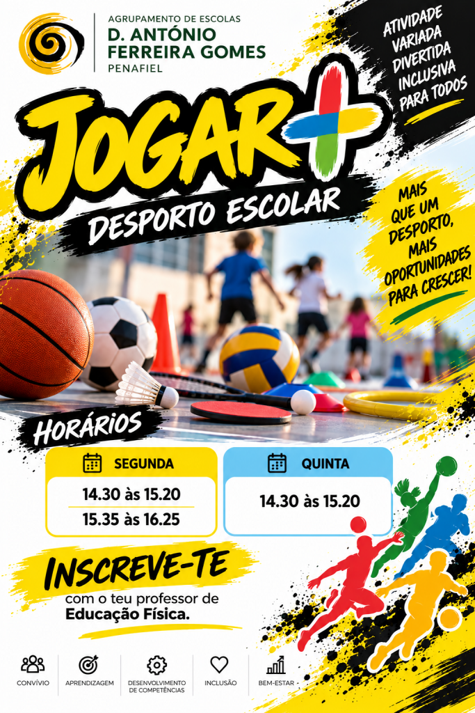 Divulgação do Clube do Desporto Escolar 2026-2027